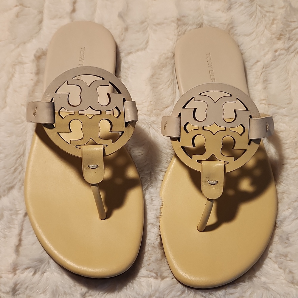 Tory Burch leather Miller sandals ombre